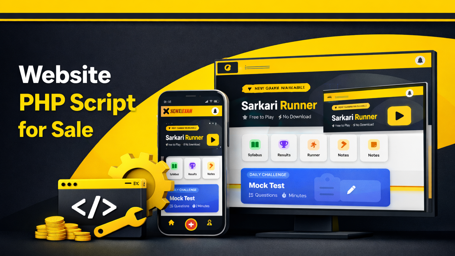 SarkariJobExam Website Script with Inbuilt Games V2.0
