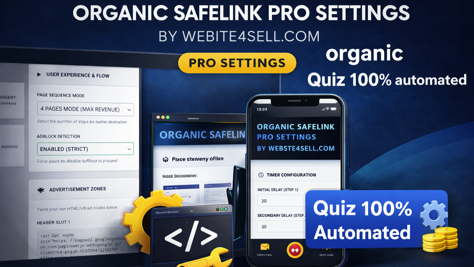 Organic Safelink For Adlinkfly (Unlimited Pages/License)