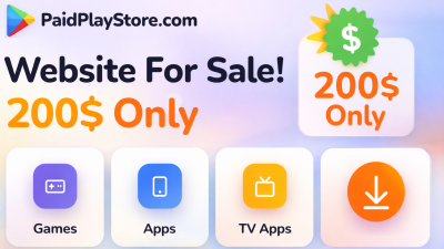 PaidPlayStore.com Website For Sale – Premium MOD APK Platform (Only $200)